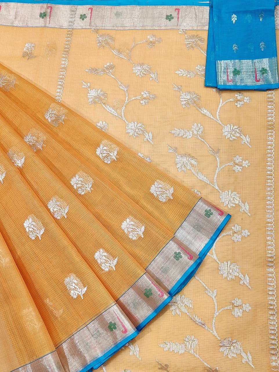 PURE ZARIKOTA HANDLOOM BUTA SAREE WITH BLOUSE B1394