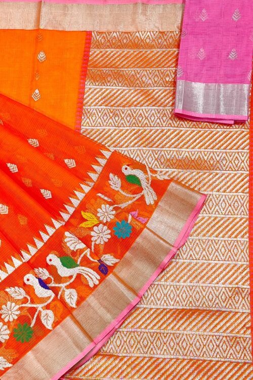 PURE SKIRT DESIGN ZARIKOTA HANDLOOM SAREE S-211