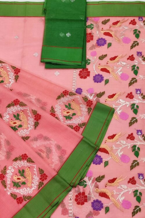 PURE ZARIKOTA HANDLOOM BUTA SAREE WITH BLOUSE B1446