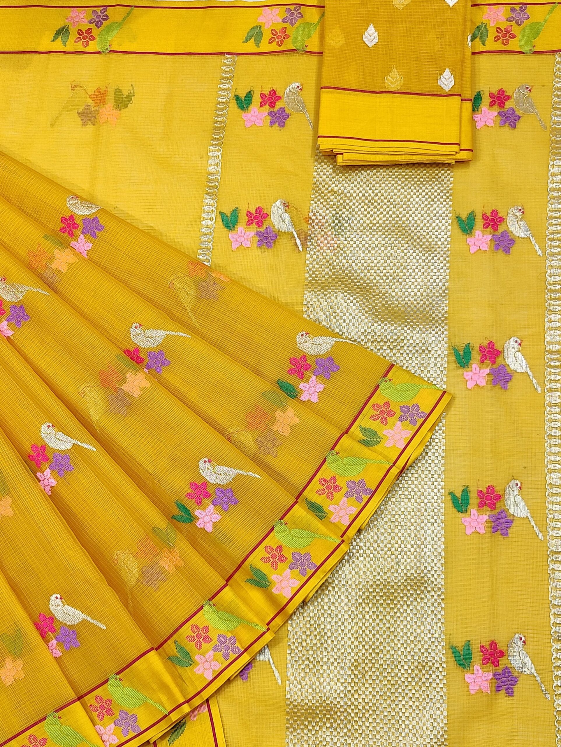 PURE ZARIKOTA HANDLOOM BUTA SAREE WITH BLOUSE B1403