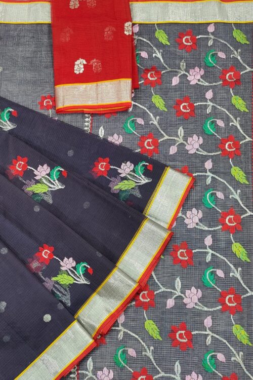 PURE ZARIKOTA HANDLOOM BUTA SAREE WITH BLOUSE B1398