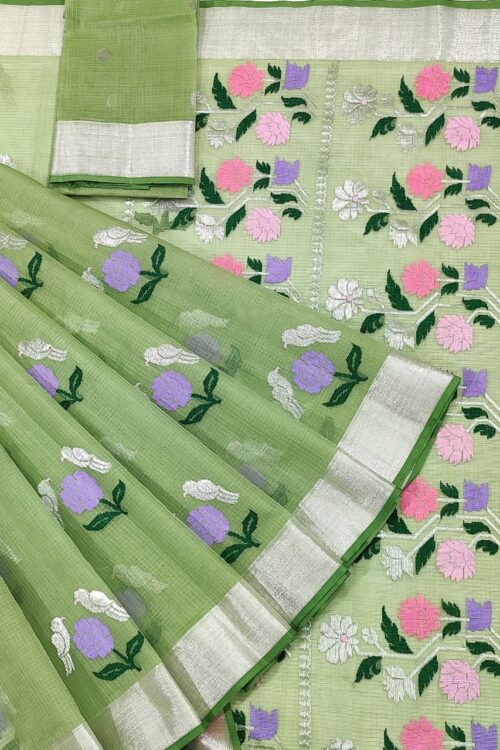 PURE ZARIKOTA HANDLOOM BUTA SAREE WITH BLOUSE B1401