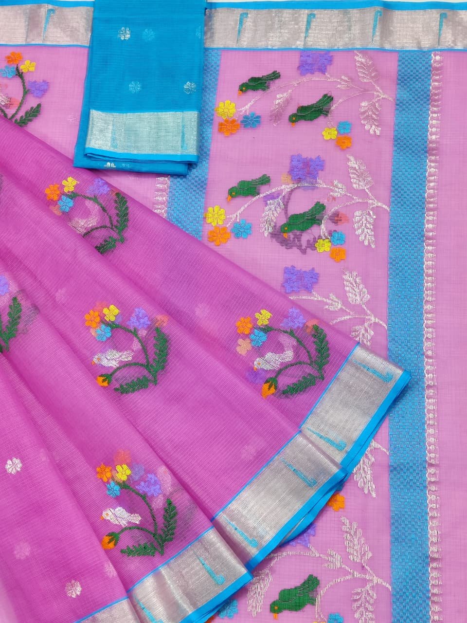 PURE ZARIKOTA HANDLOOM BUTA SAREE WITH BLOUSE B1406