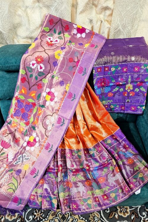 PURE ZARIKOTA HANDLOOM LEHANGA MATERIAL SET – L188