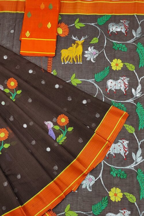 PURE ZARIKOTA HANDLOOM BUTA SAREE WITH BLOUSE B1413