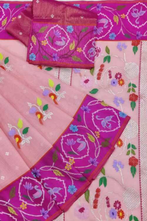 PURE BOTH SIDE PAITHANI BORDER ZARIKOTA HANDLOOM SAREE S-123