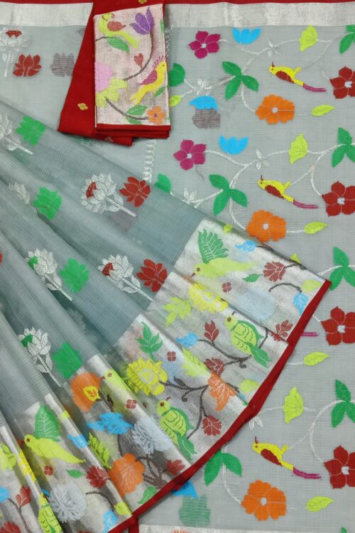 PURE BIG PAITHANI BORDER ZARIKOTA HANDLOOM SAREE S-121