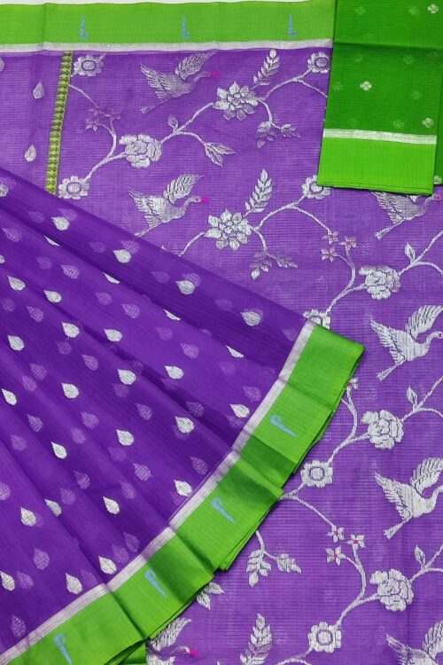 PURE ZARIKOTA HANDLOOM BUTA SAREE WITH BLOUSE B1416