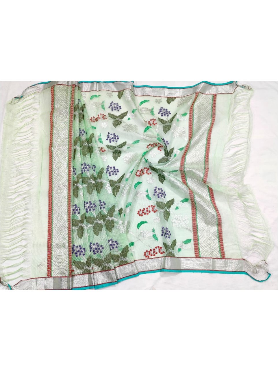 PURE ALL OVER JAAL ZARIKOTA HANDLOOM DUPATTA D-199