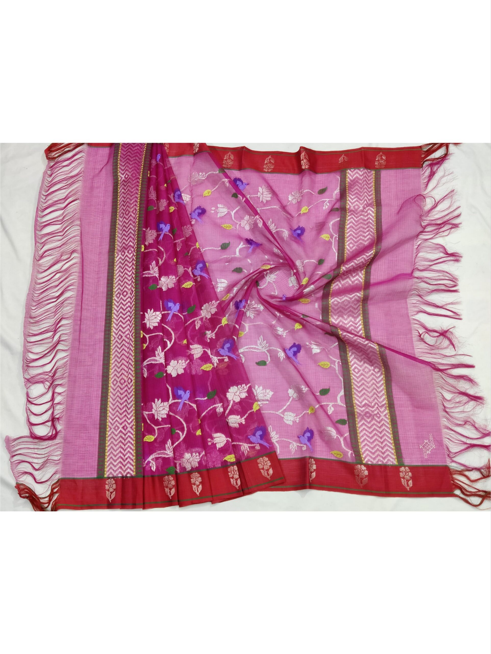 PURE ALL OVER JAAL ZARIKOTA HANDLOOM DUPATTA D-207