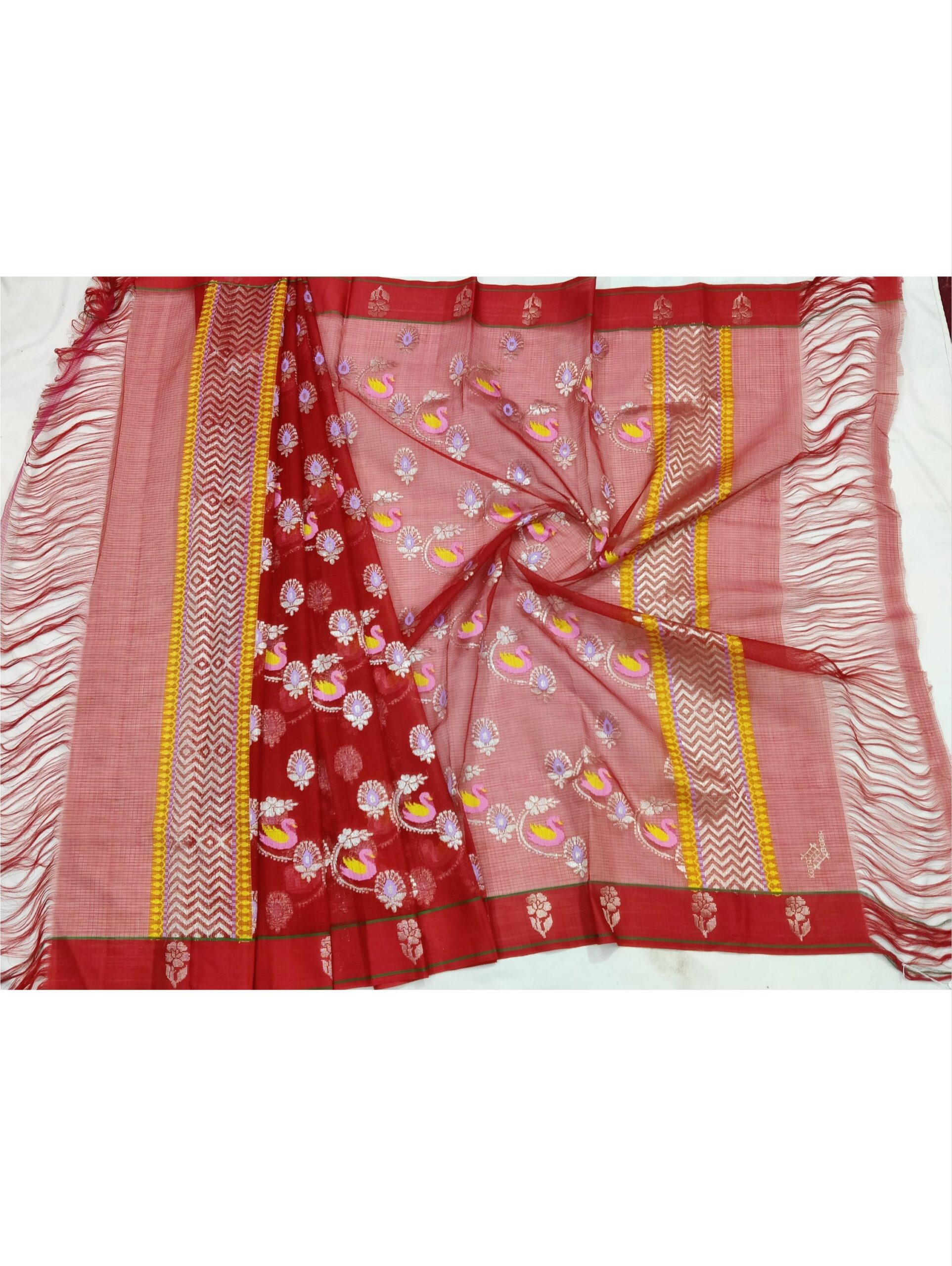 PURE ALL OVER JAAL ZARIKOTA HANDLOOM DUPATTA D-208