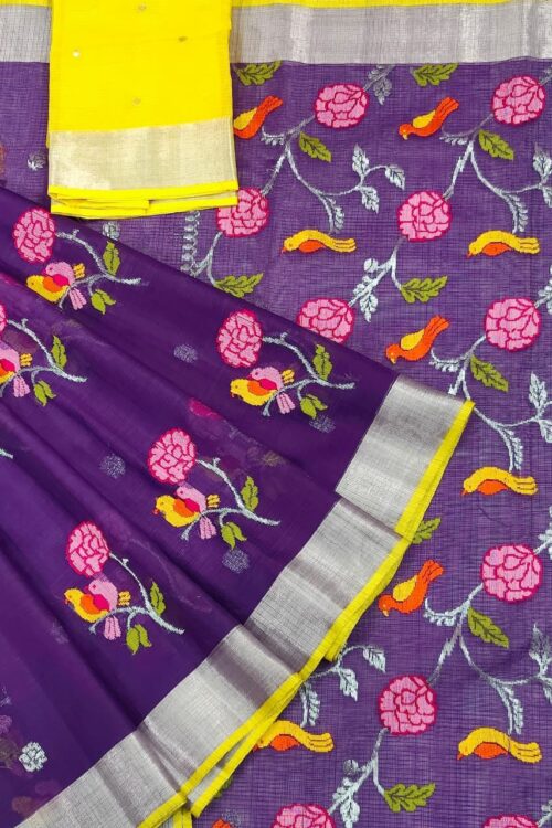 PURE ZARIKOTA HANDLOOM BUTA SAREE WITH BLOUSE B1425