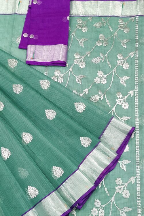 PURE ZARIKOTA HANDLOOM BUTA SAREE WITH BLOUSE B1429
