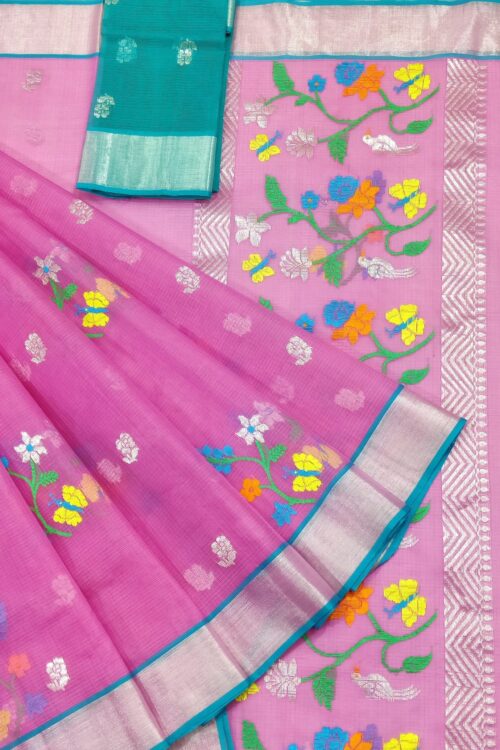 PURE ZARIKOTA HANDLOOM BUTA SAREE WITH BLOUSE B1431