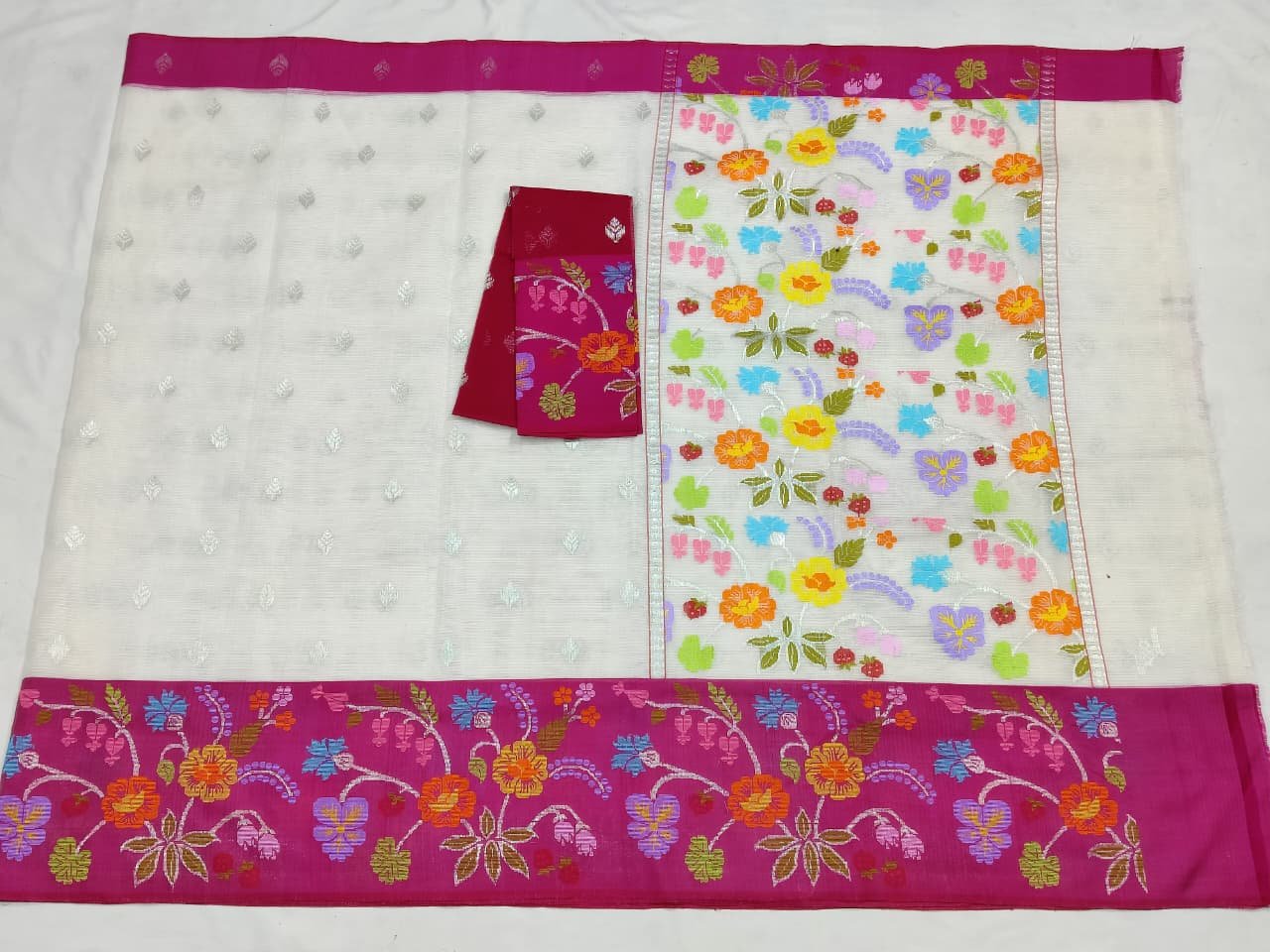 PURE BIG PAITHANI BORDER ZARIKOTA HANDLOOM SAREE S-126 - Image 4