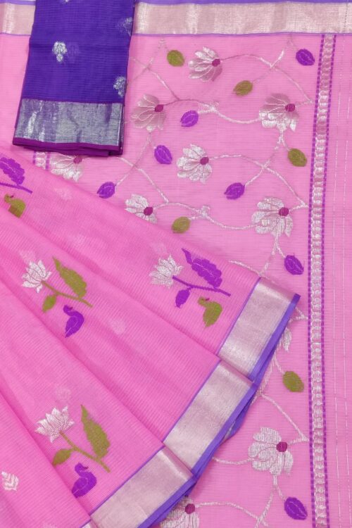 PURE ZARIKOTA HANDLOOM BUTA SAREE WITH BLOUSE B1437