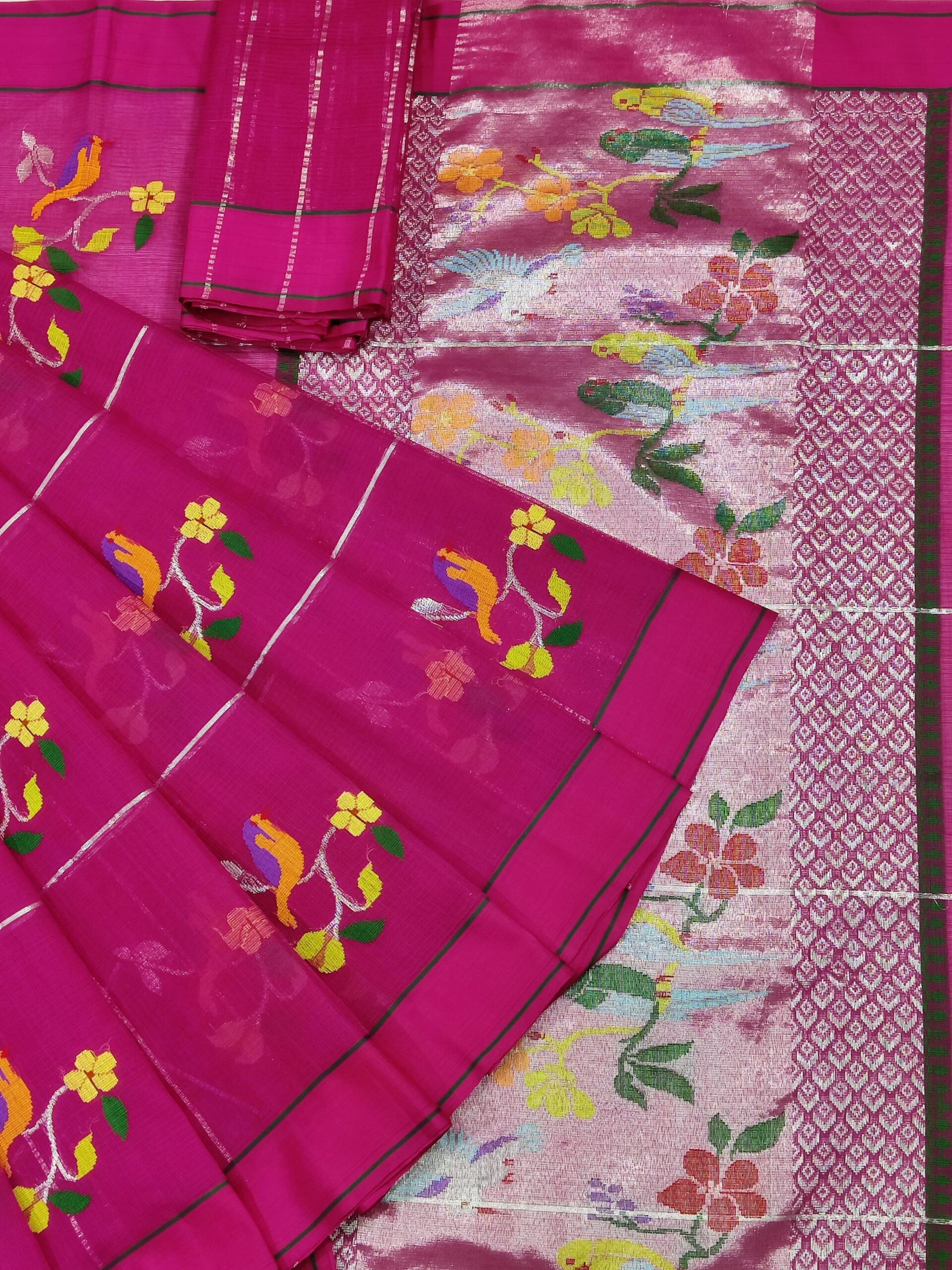 PURE ZARIKOTA HANDLOOM BUTA SAREE WITH BLOUSE B1439