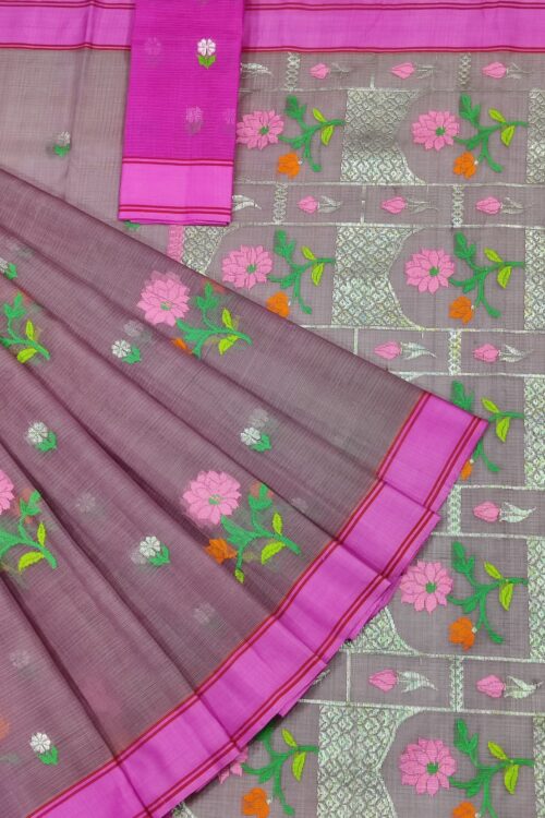 PURE ZARIKOTA HANDLOOM BUTA SAREE WITH BLOUSE B1441