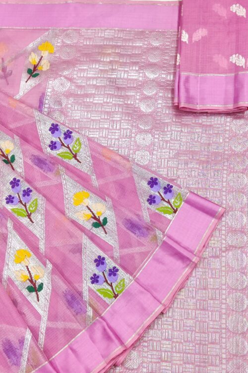 PURE ALL OVER JAAL ZARIKOTA HANDLOOM SAREE WITH BLOUSE_J502