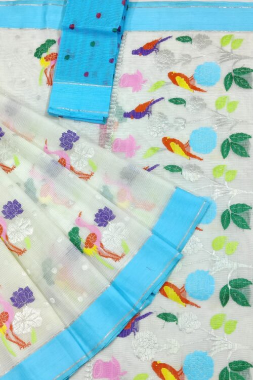 PURE ZARIKOTA HANDLOOM BUTA SAREE WITH BLOUSE B1454