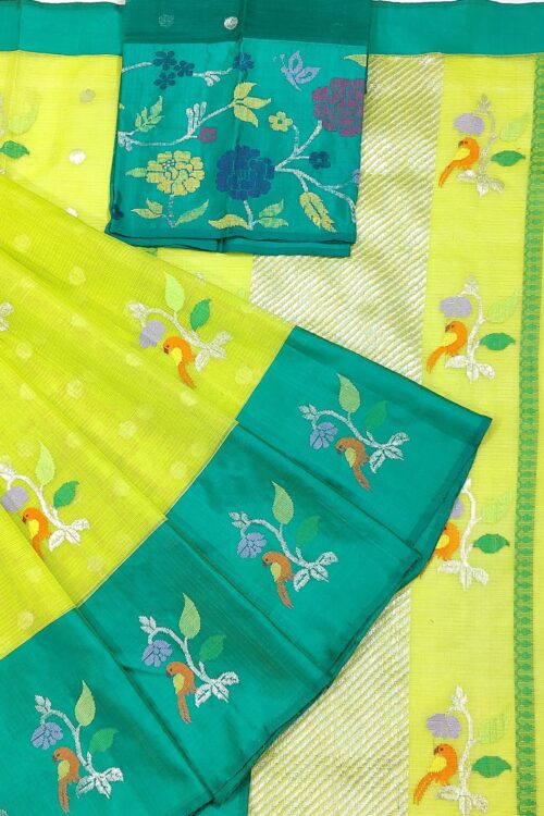 PURE ZARIKOTA HANDLOOM BUTA SAREE WITH BLOUSE B1447