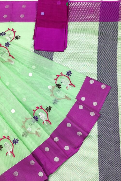 PURE ZARIKOTA HANDLOOM BUTA SAREE WITH BLOUSE B1456