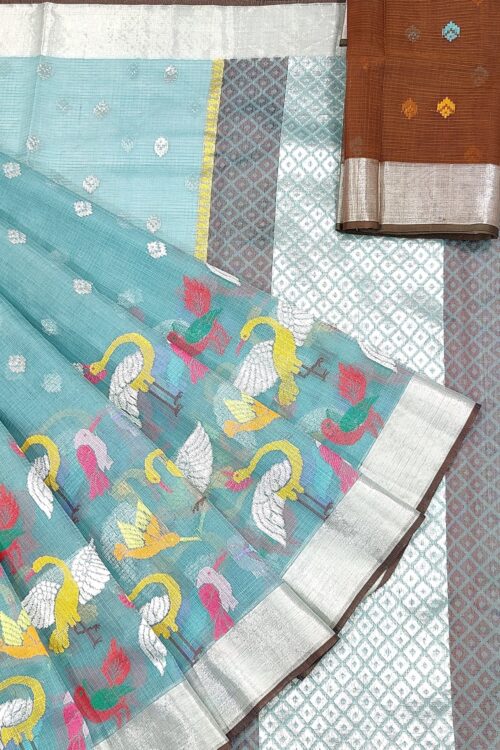 PURE SKIRT DESIGN ZARIKOTA HANDLOOM SAREE S-214