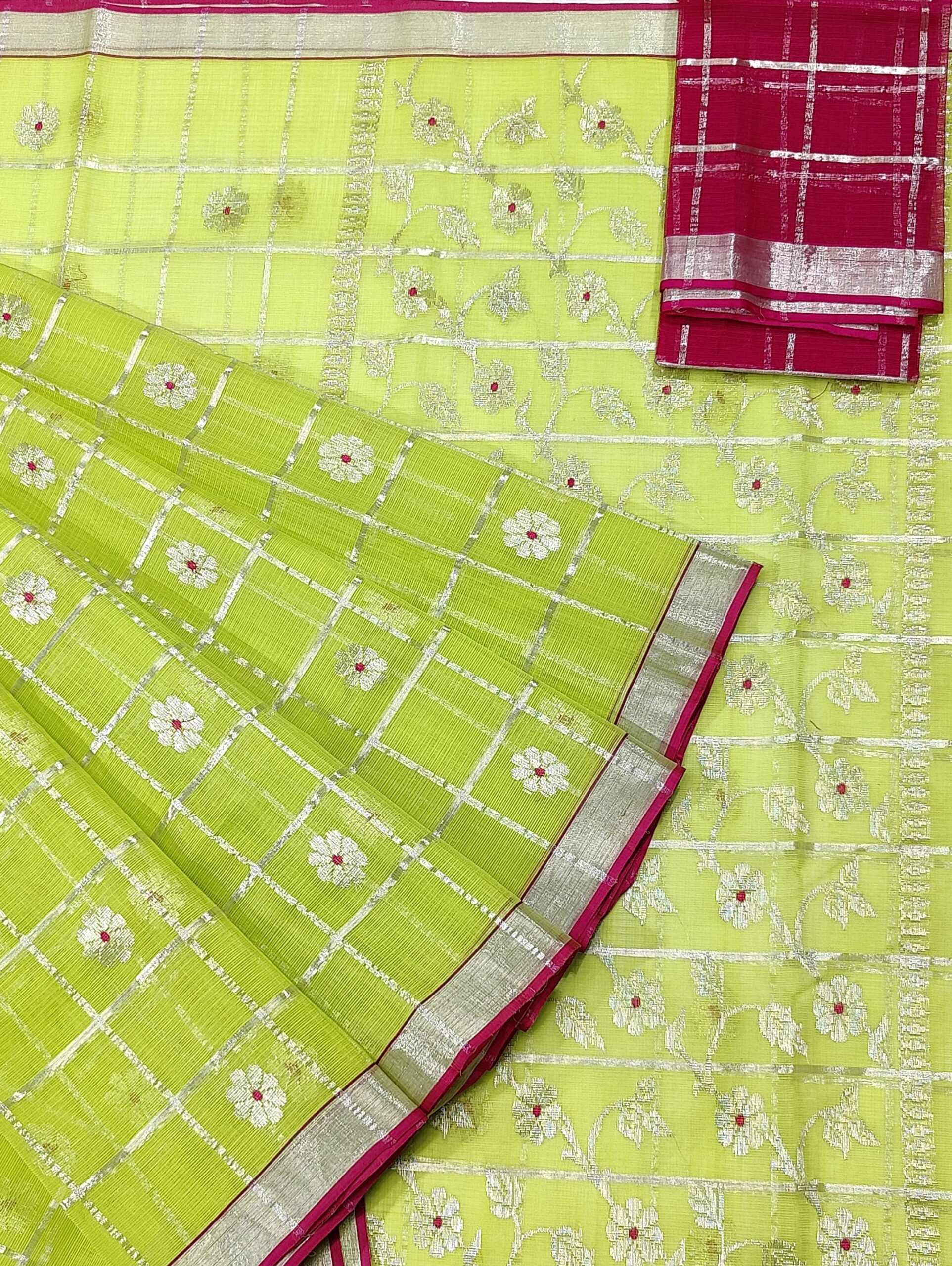 PURE ZARIKOTA HANDLOOM BUTA SAREE WITH BLOUSE B1470