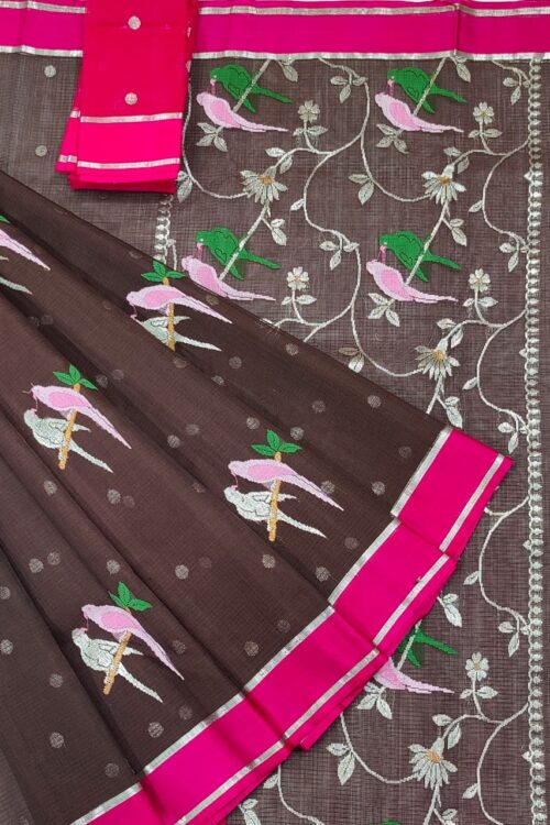 PURE ZARIKOTA HANDLOOM BUTA SAREE WITH BLOUSE B1498