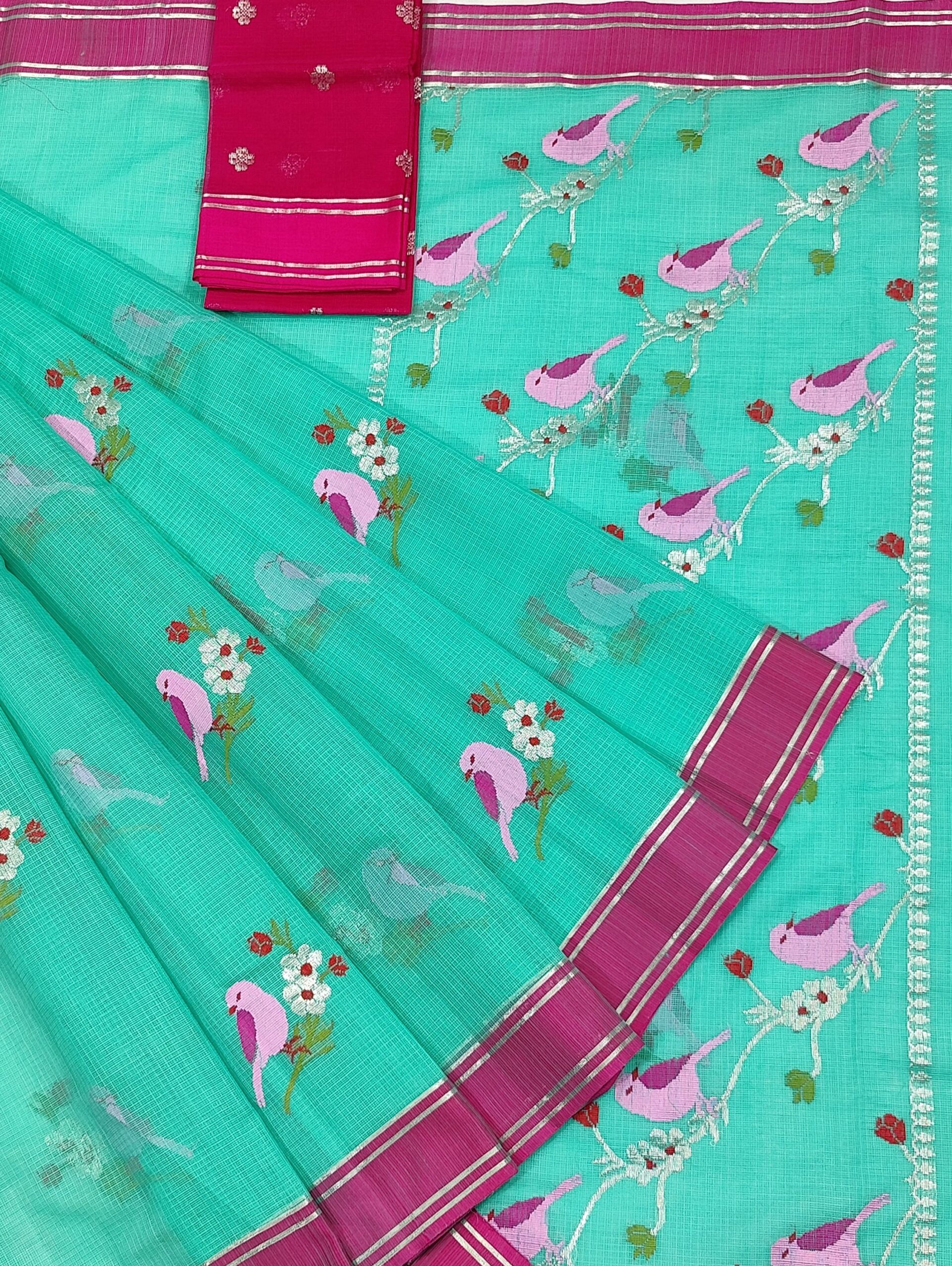 PURE ZARIKOTA HANDLOOM BUTA SAREE WITH BLOUSE B1530