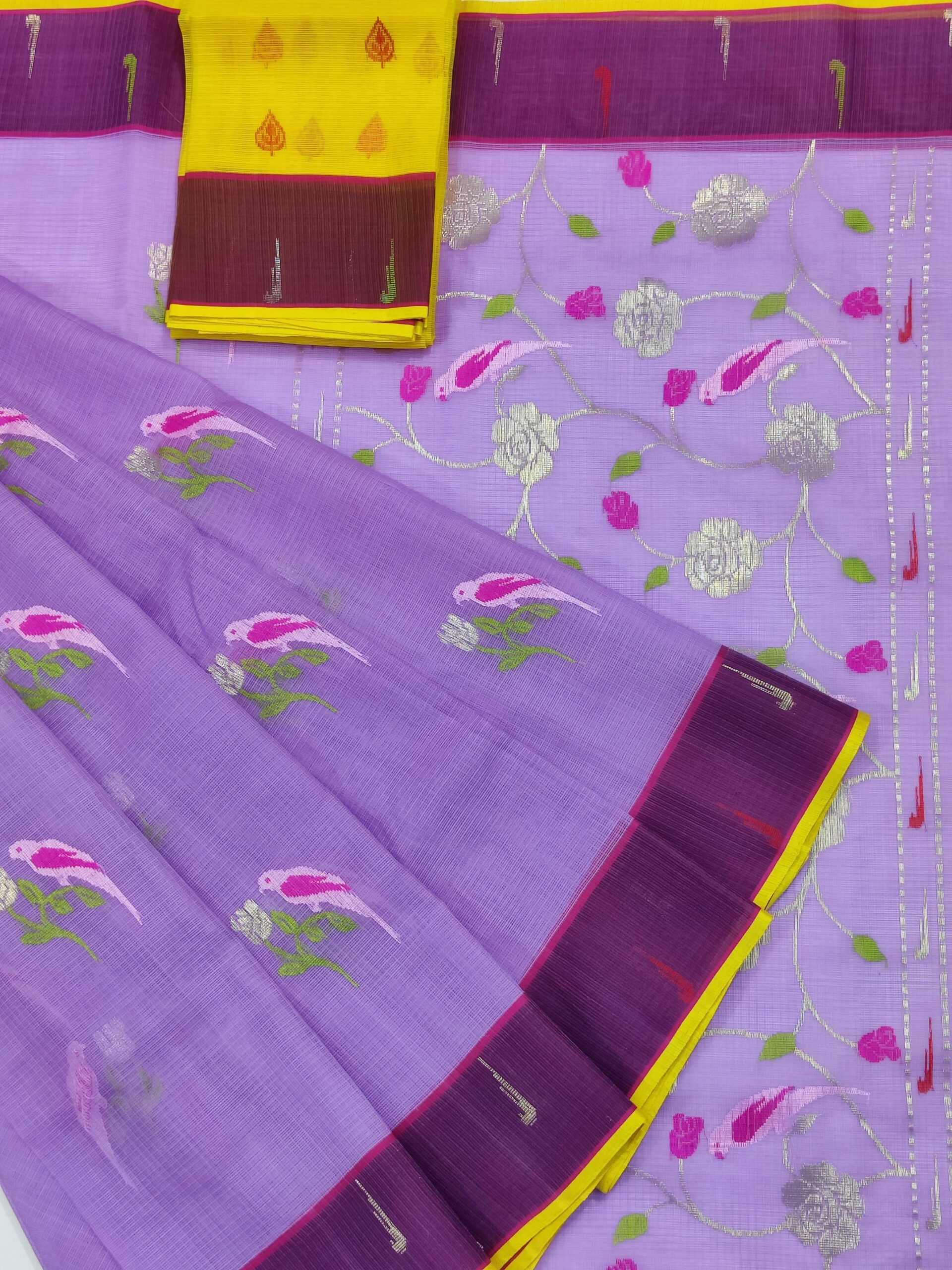 PURE ZARIKOTA HANDLOOM BUTA SAREE WITH BLOUSE B1464