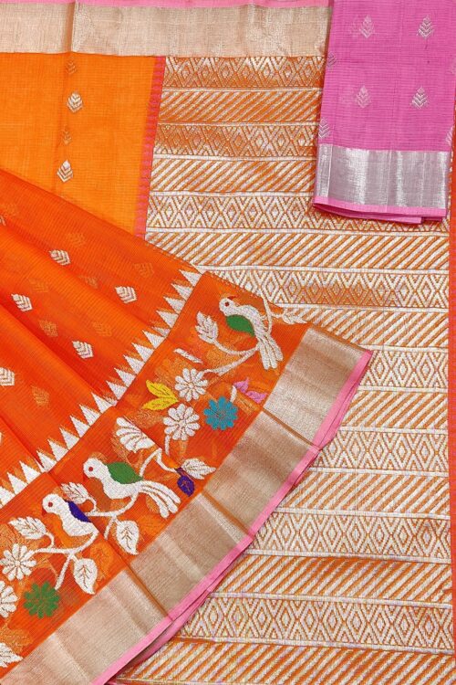 PURE SKIRT DESIGN ZARIKOTA HANDLOOM SAREE S-219
