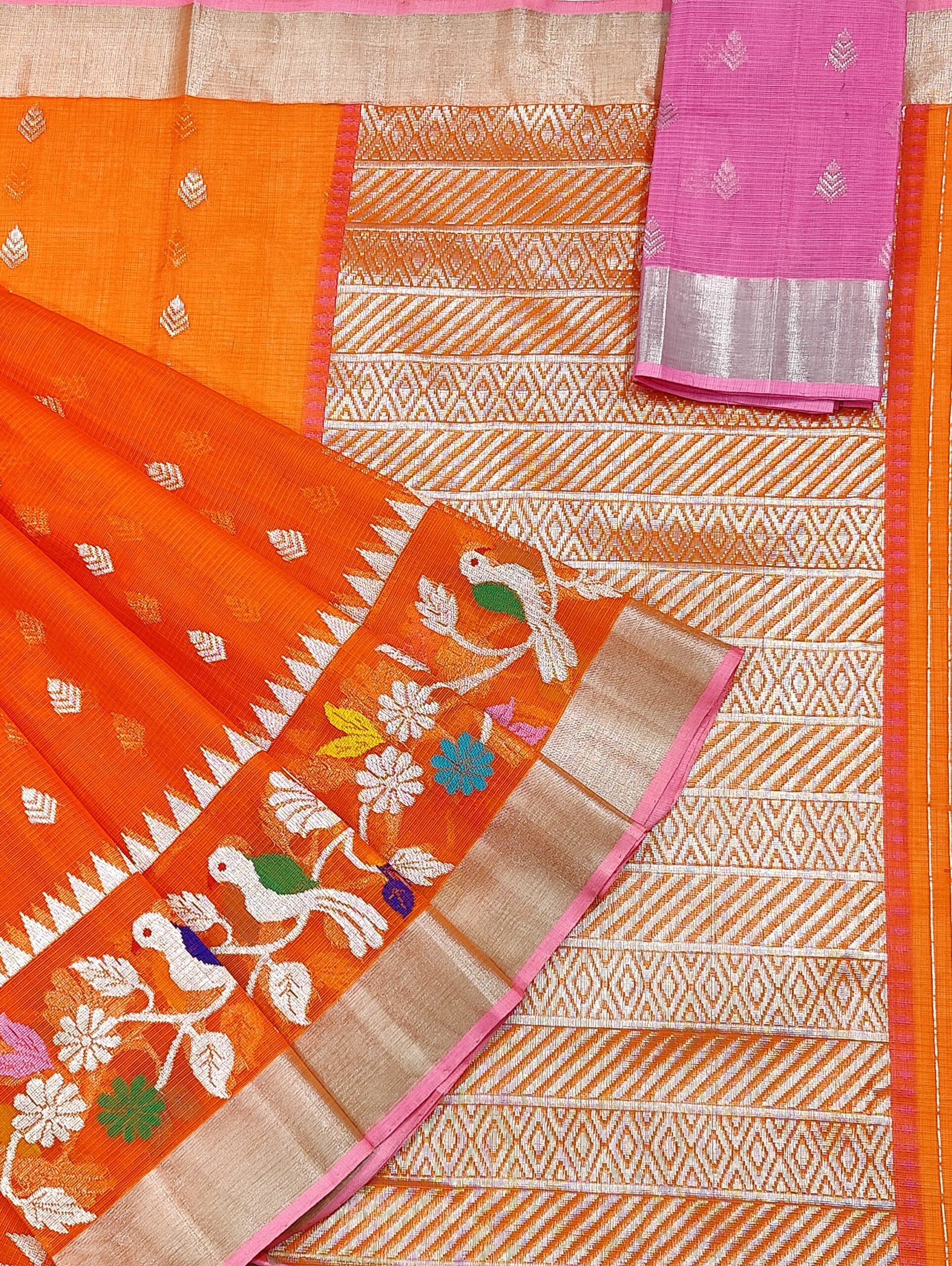 PURE SKIRT DESIGN ZARIKOTA HANDLOOM SAREE S-219