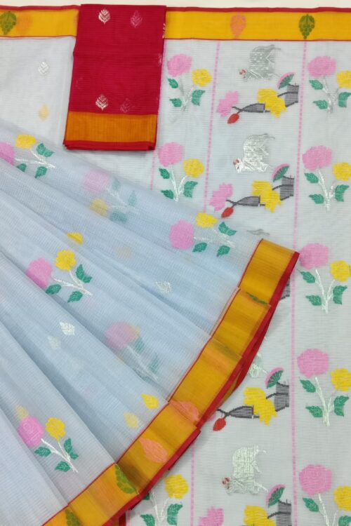 PURE ZARIKOTA HANDLOOM BUTA SAREE WITH BLOUSE B1531