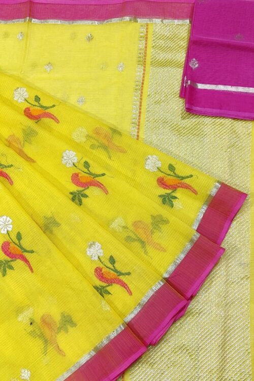 PURE ZARIKOTA HANDLOOM BUTA SAREE WITH BLOUSE B14569