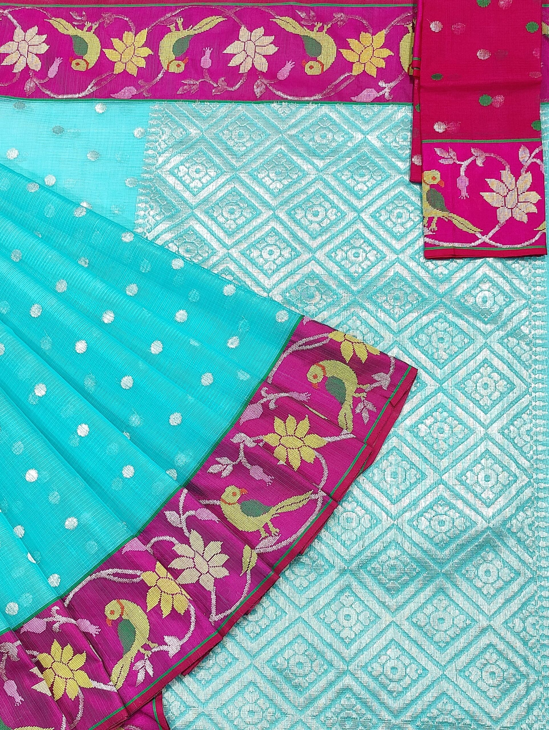 PURE BOTH SIDES PAITHANI BORDER ZARIKOTA HANDLOOM SAREE S-130