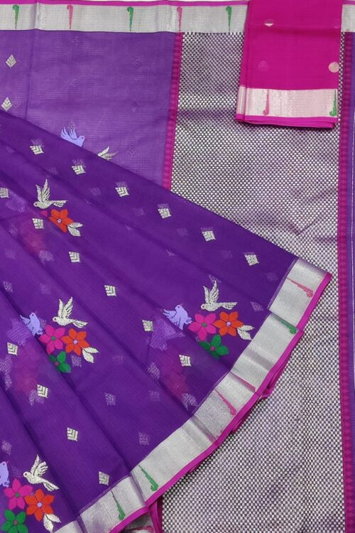 PURE ZARIKOTA HANDLOOM BUTA SAREE WITH BLOUSE B1463