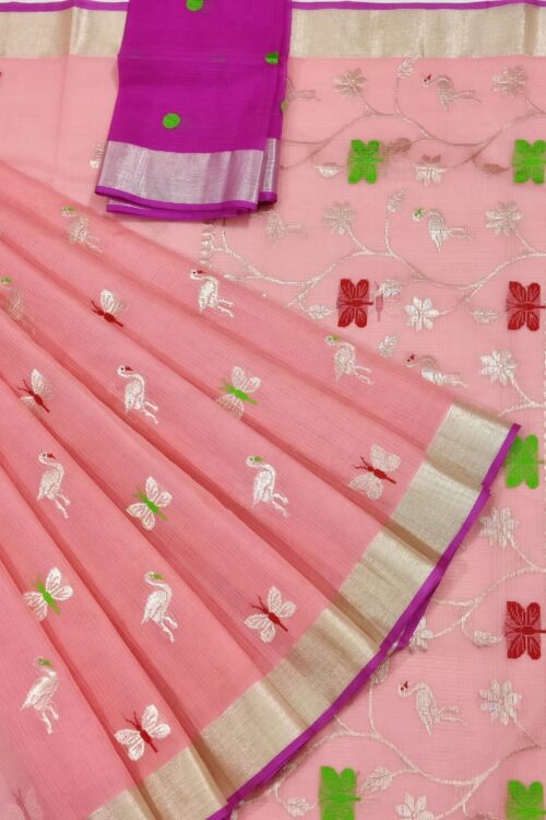 PURE ZARIKOTA HANDLOOM BUTA SAREE WITH BLOUSE B1462