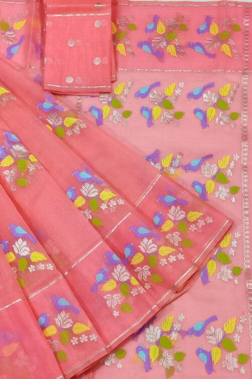 PURE ZARIKOTA HANDLOOM BUTA SAREE WITH BLOUSE B1548