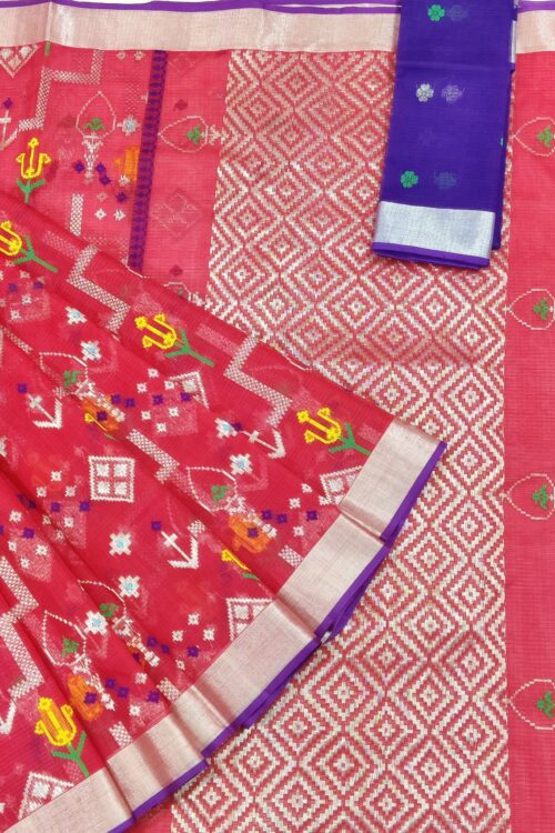 PURE ALL OVER JAAL ZARIKOTA HANDLOOM SAREE WITH BLOUSE_J511