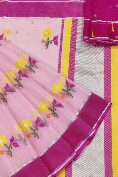 PURE ZARIKOTA HANDLOOM BUTA SAREE WITH BLOUSE B1476