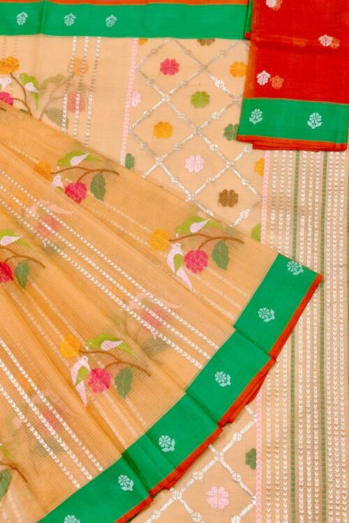 PURE ZARIKOTA HANDLOOM BUTA SAREE WITH BLOUSE B1474