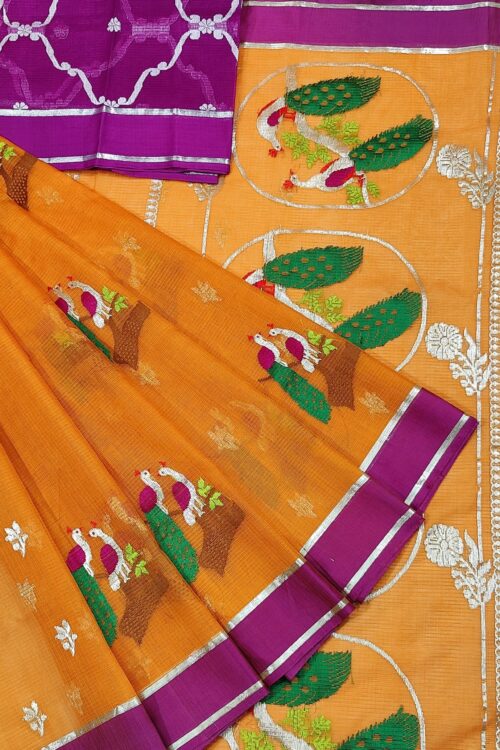 PURE ZARIKOTA HANDLOOM BUTA SAREE WITH BLOUSE B1471