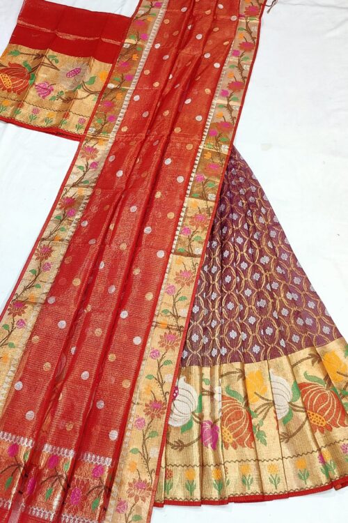 PURE ZARIKOTA HANDLOOM LEHANGA MATERIAL SET – L193