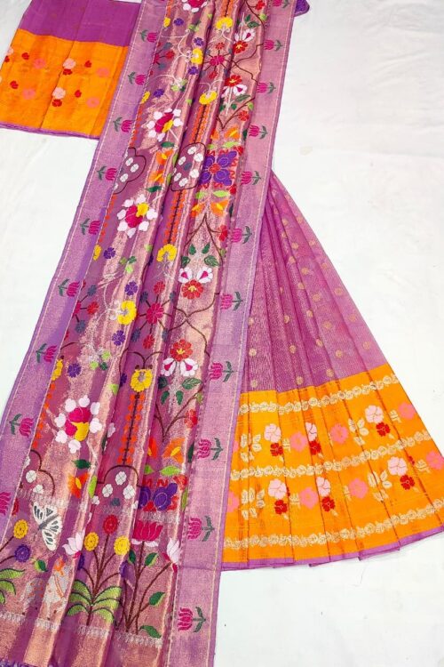 PURE ZARIKOTA HANDLOOM LEHANGA MATERIAL SET – L195