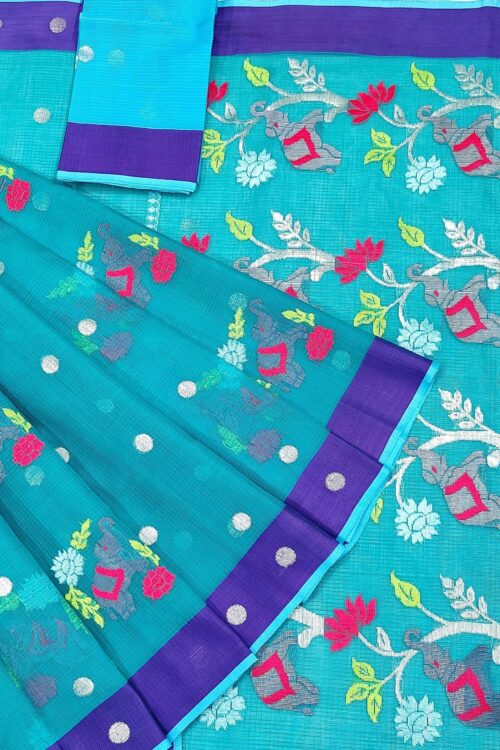 PURE ZARIKOTA HANDLOOM BUTA SAREE WITH BLOUSE B1487