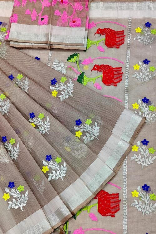 PURE ZARIKOTA HANDLOOM BUTA SAREE WITH BLOUSE B1489