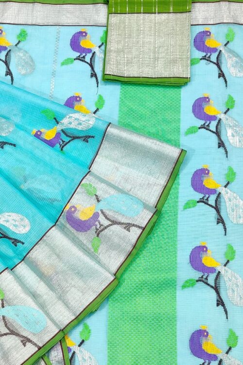 PURE ZARIKOTA HANDLOOM BUTA SAREE WITH BLOUSE B1490