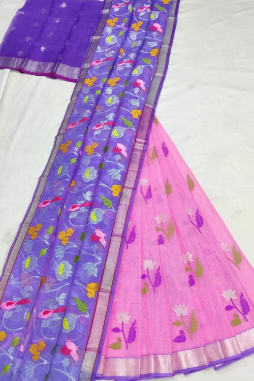 PURE ZARIKOTA HANDLOOM LEHANGA MATERIAL SET – L202