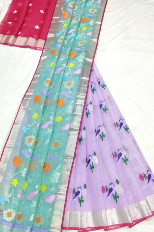 PURE ZARIKOTA HANDLOOM LEHANGA MATERIAL SET – L205